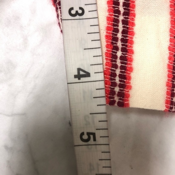 Loft Red Striped Shorts Size 4 NWT - Picture 6 of 6